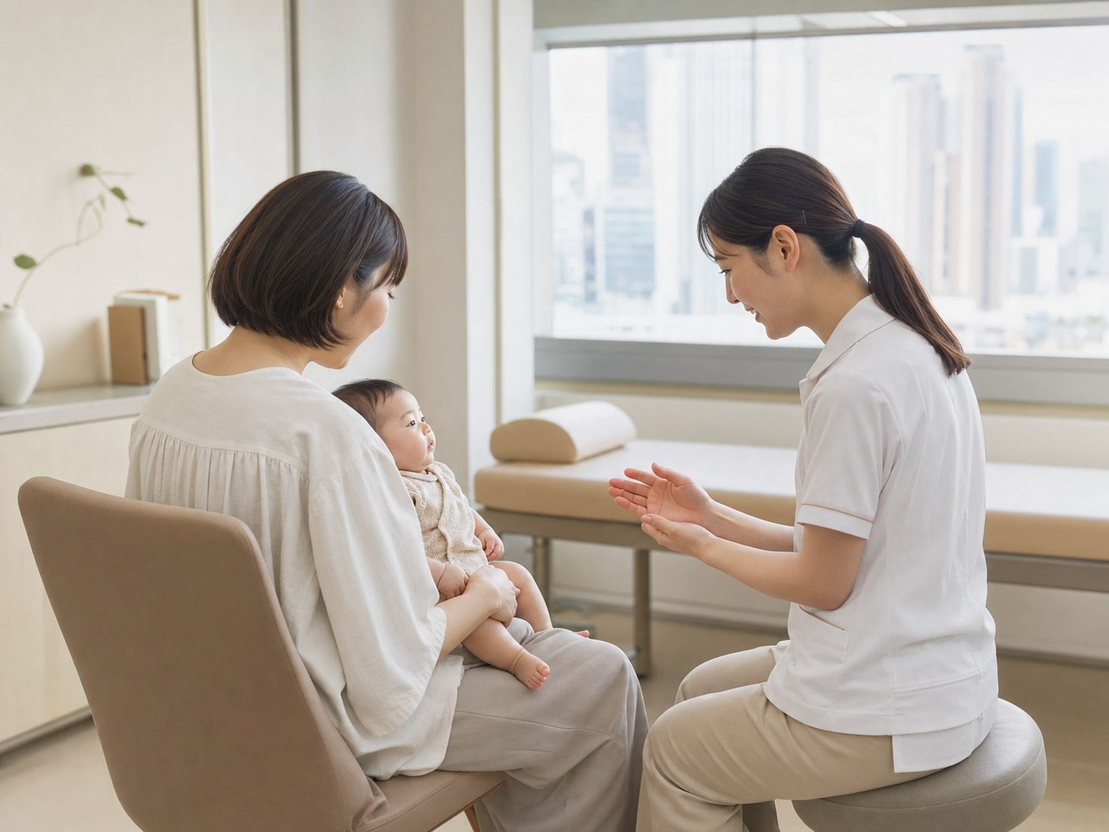 乳幼児健診の様子